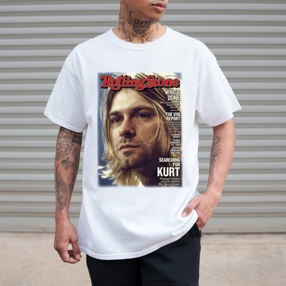 Felpa Nirvana Unisex Nera Con Stampa Kurt Cobain 'Smile' – Girocollo, Cotone Misto - Foto 4